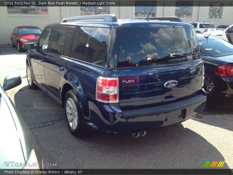Dark Blue Pearl Metallic / Medium Light Stone 2012 Ford Flex SE