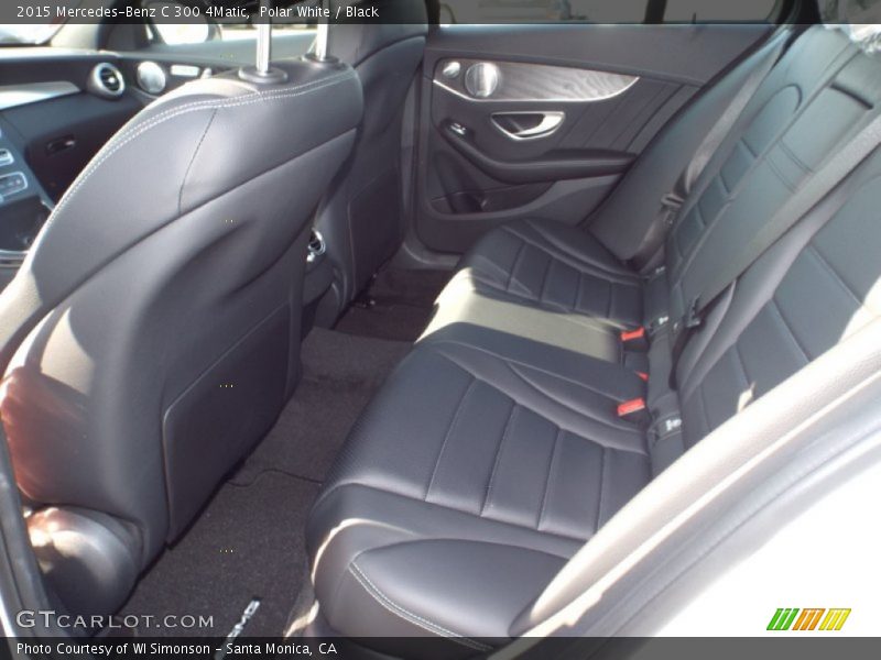 Polar White / Black 2015 Mercedes-Benz C 300 4Matic