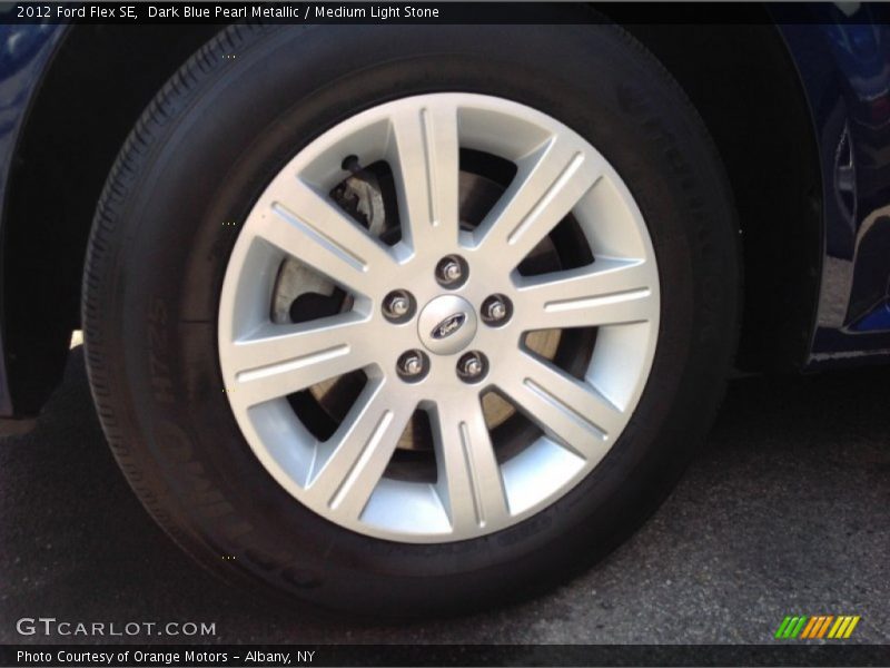 Dark Blue Pearl Metallic / Medium Light Stone 2012 Ford Flex SE