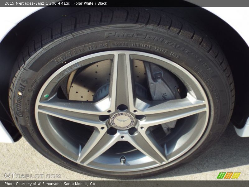 Polar White / Black 2015 Mercedes-Benz C 300 4Matic