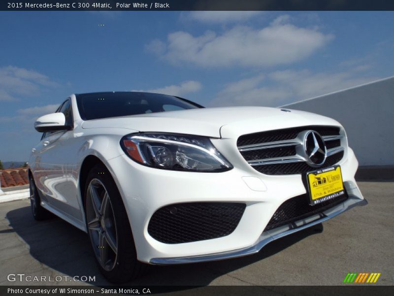 Polar White / Black 2015 Mercedes-Benz C 300 4Matic