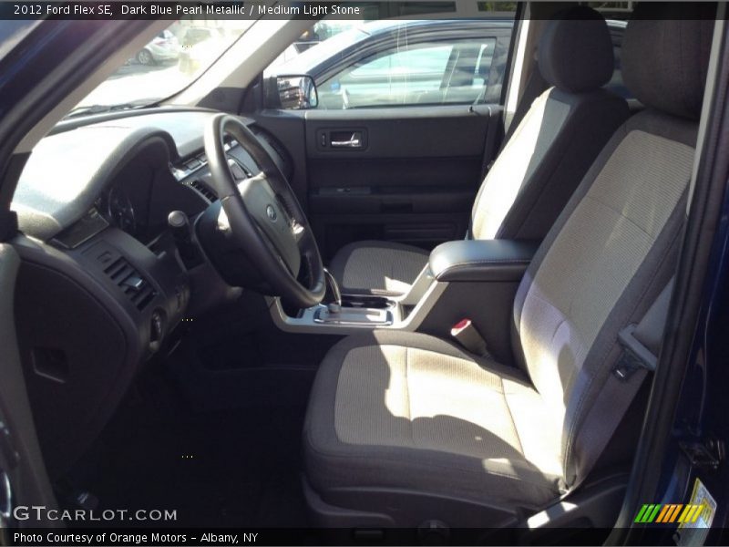 Dark Blue Pearl Metallic / Medium Light Stone 2012 Ford Flex SE