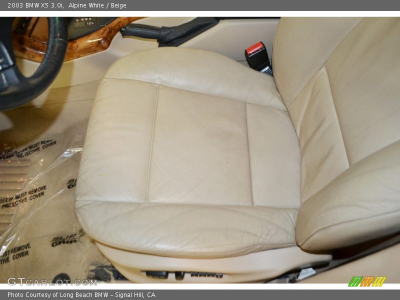 Alpine White / Beige 2003 BMW X5 3.0i