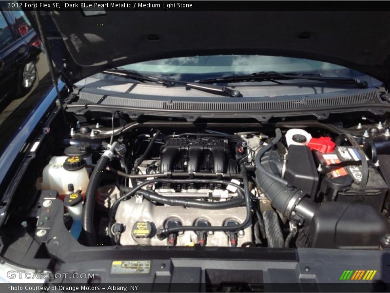 Dark Blue Pearl Metallic / Medium Light Stone 2012 Ford Flex SE