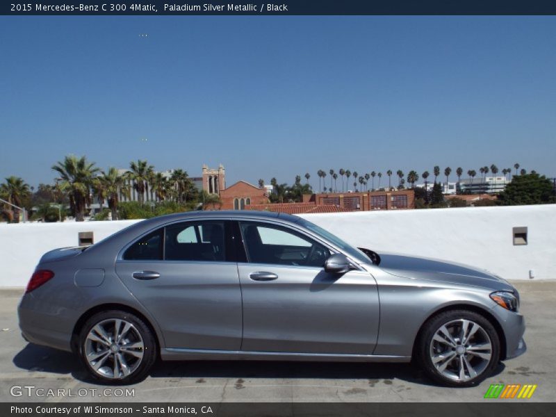 Paladium Silver Metallic / Black 2015 Mercedes-Benz C 300 4Matic