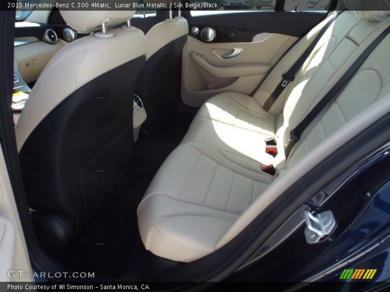 Lunar Blue Metallic / Silk Beige/Black 2015 Mercedes-Benz C 300 4Matic