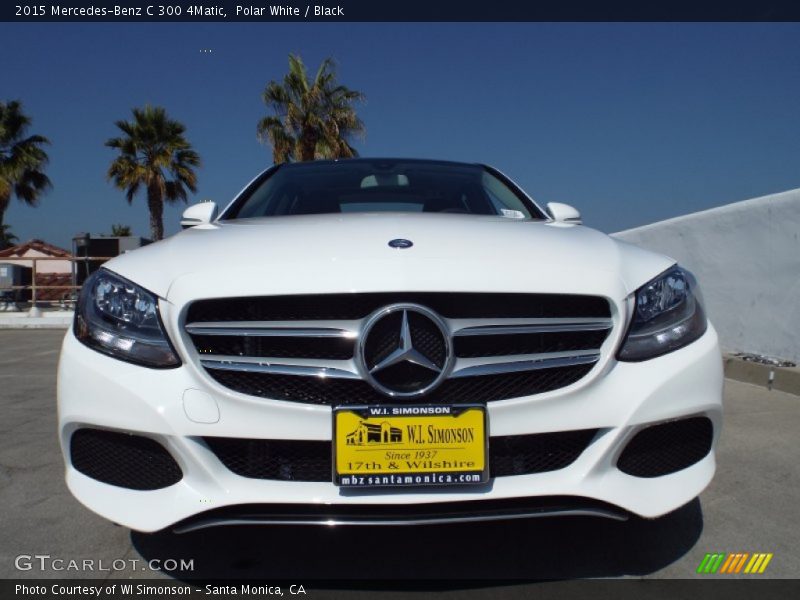Polar White / Black 2015 Mercedes-Benz C 300 4Matic