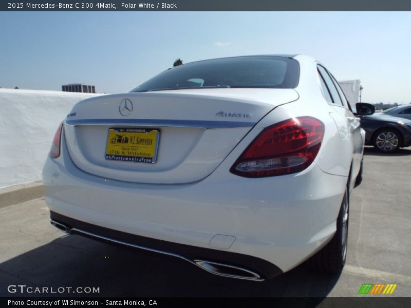 Polar White / Black 2015 Mercedes-Benz C 300 4Matic