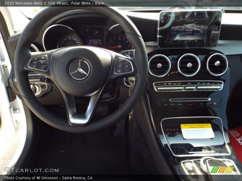 Polar White / Black 2015 Mercedes-Benz C 300 4Matic