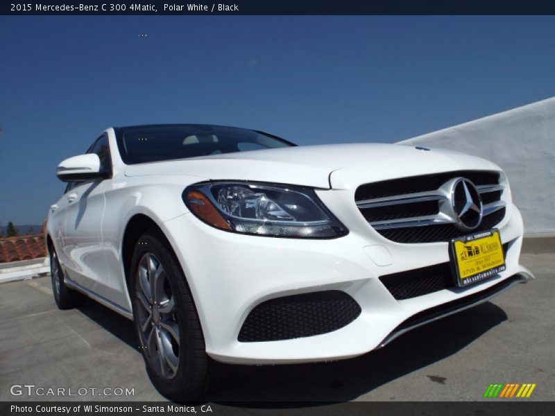 Polar White / Black 2015 Mercedes-Benz C 300 4Matic