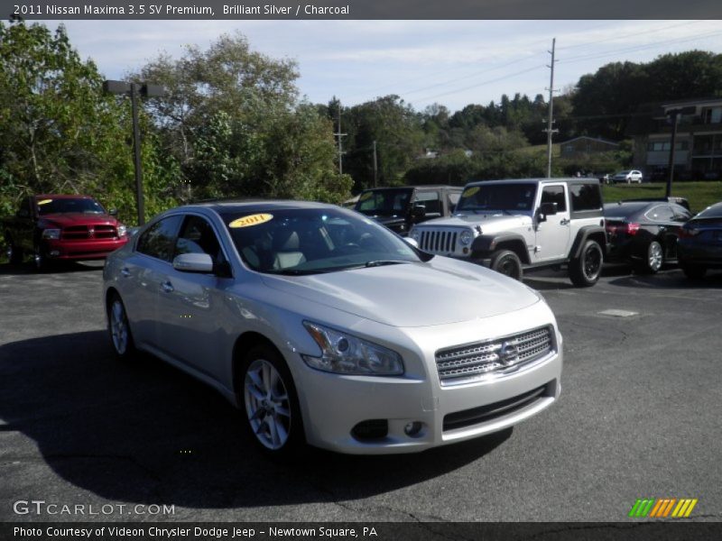 Brilliant Silver / Charcoal 2011 Nissan Maxima 3.5 SV Premium
