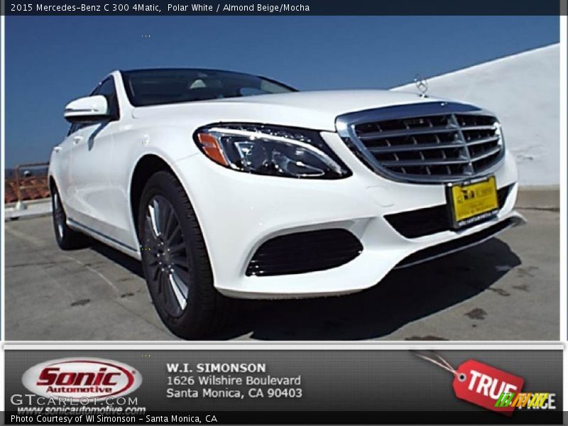 Polar White / Almond Beige/Mocha 2015 Mercedes-Benz C 300 4Matic