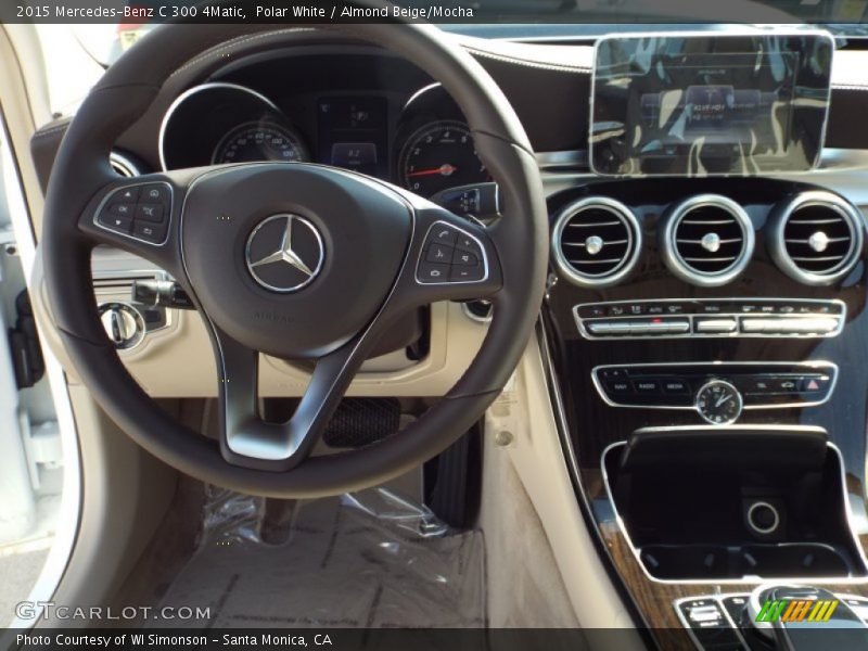 Polar White / Almond Beige/Mocha 2015 Mercedes-Benz C 300 4Matic