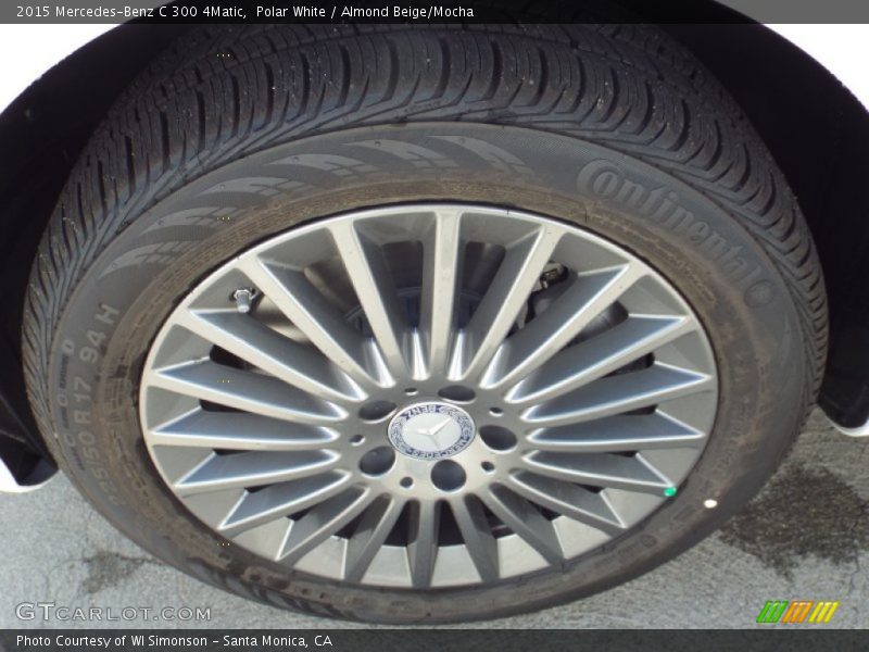 Polar White / Almond Beige/Mocha 2015 Mercedes-Benz C 300 4Matic