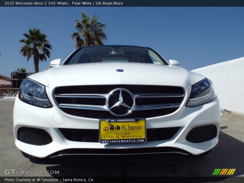 Polar White / Silk Beige/Black 2015 Mercedes-Benz C 300 4Matic