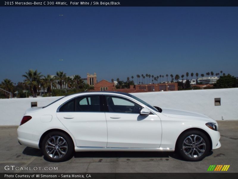 Polar White / Silk Beige/Black 2015 Mercedes-Benz C 300 4Matic