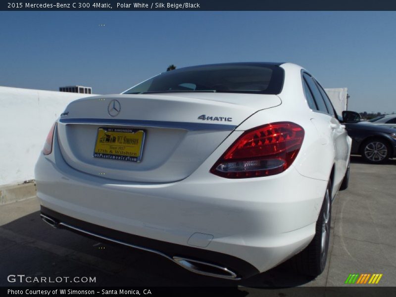 Polar White / Silk Beige/Black 2015 Mercedes-Benz C 300 4Matic