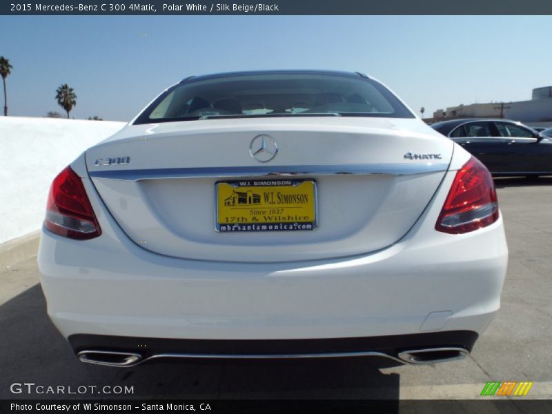 Polar White / Silk Beige/Black 2015 Mercedes-Benz C 300 4Matic