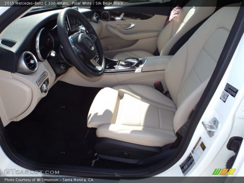 Polar White / Silk Beige/Black 2015 Mercedes-Benz C 300 4Matic
