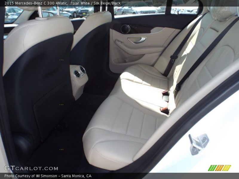 Polar White / Silk Beige/Black 2015 Mercedes-Benz C 300 4Matic