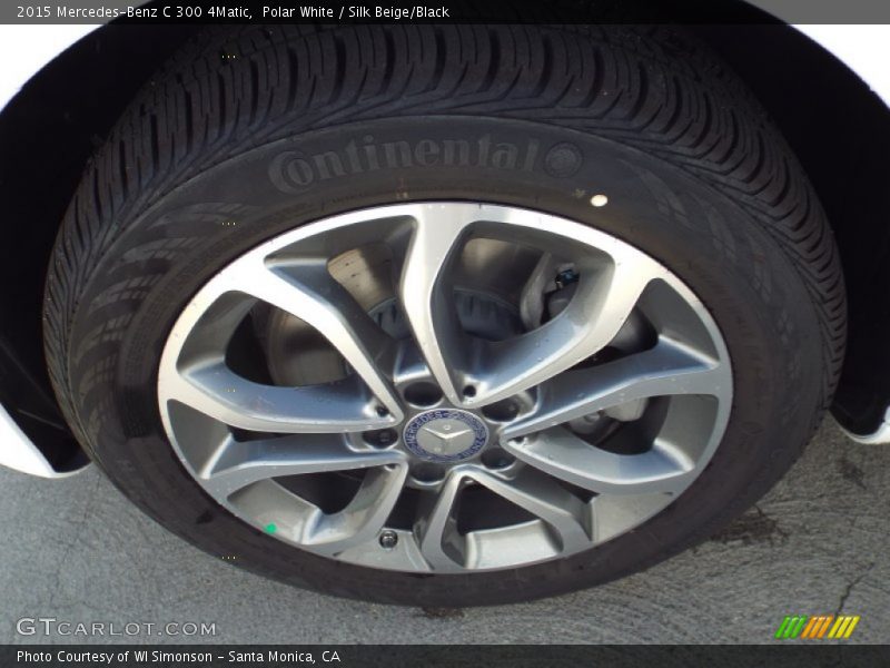 Polar White / Silk Beige/Black 2015 Mercedes-Benz C 300 4Matic