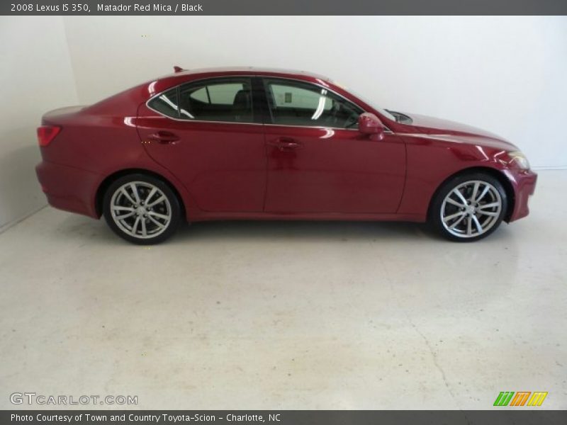 Matador Red Mica / Black 2008 Lexus IS 350