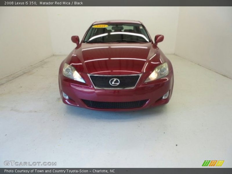 Matador Red Mica / Black 2008 Lexus IS 350