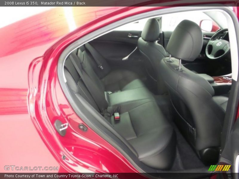 Matador Red Mica / Black 2008 Lexus IS 350