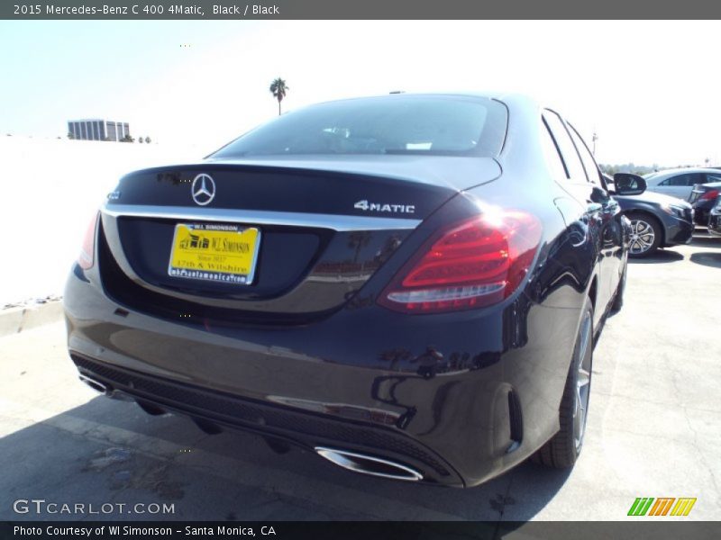 Black / Black 2015 Mercedes-Benz C 400 4Matic