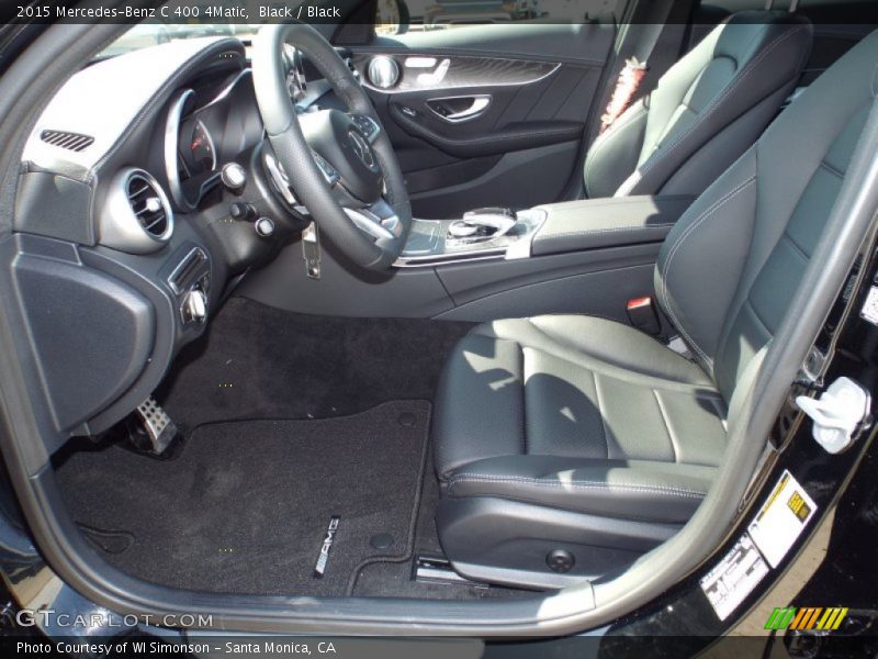 Black / Black 2015 Mercedes-Benz C 400 4Matic
