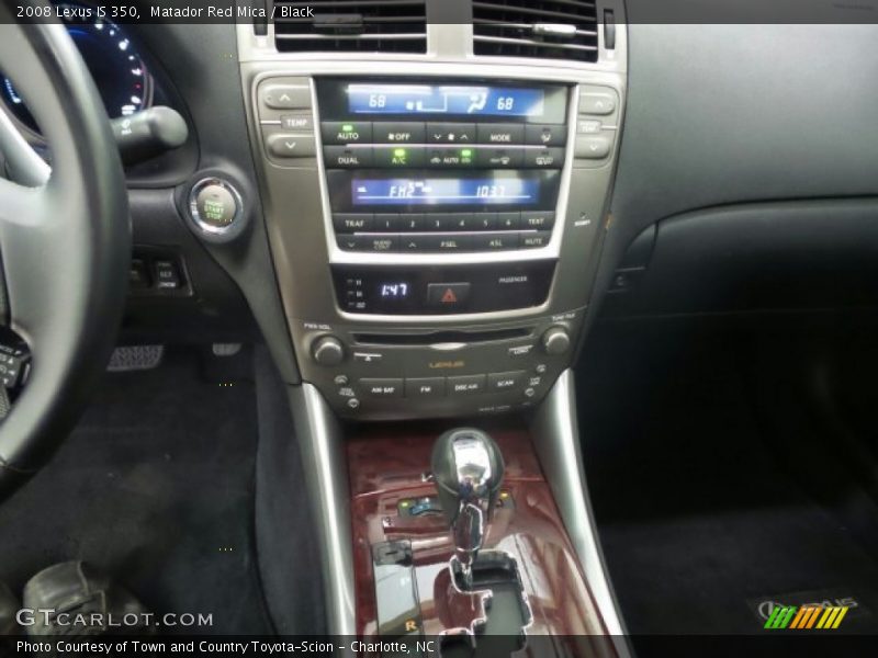Matador Red Mica / Black 2008 Lexus IS 350