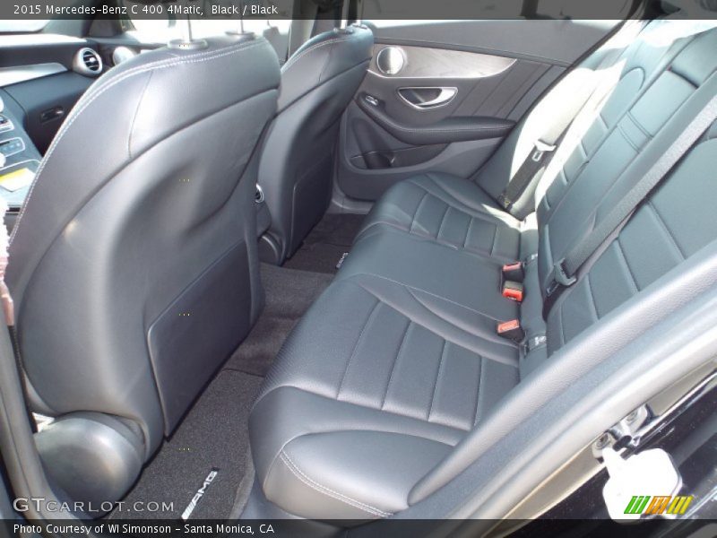 Black / Black 2015 Mercedes-Benz C 400 4Matic
