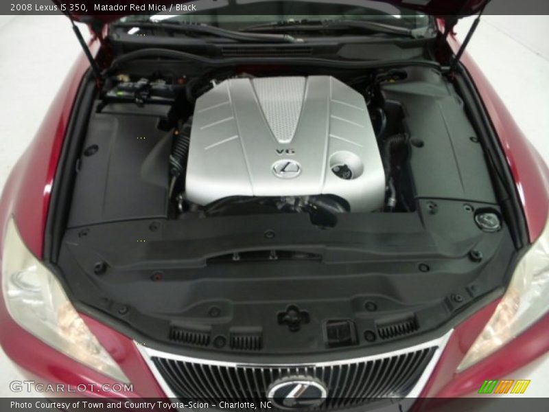 Matador Red Mica / Black 2008 Lexus IS 350