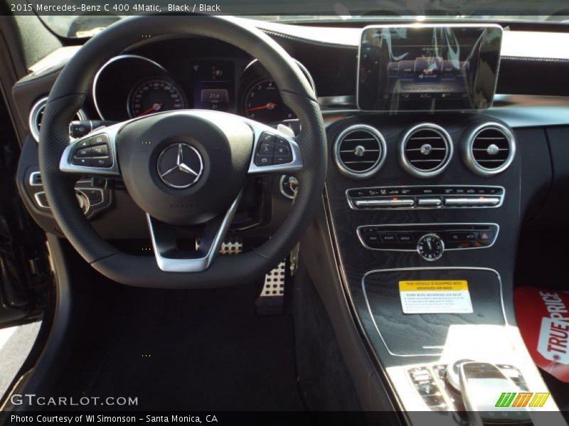 Black / Black 2015 Mercedes-Benz C 400 4Matic