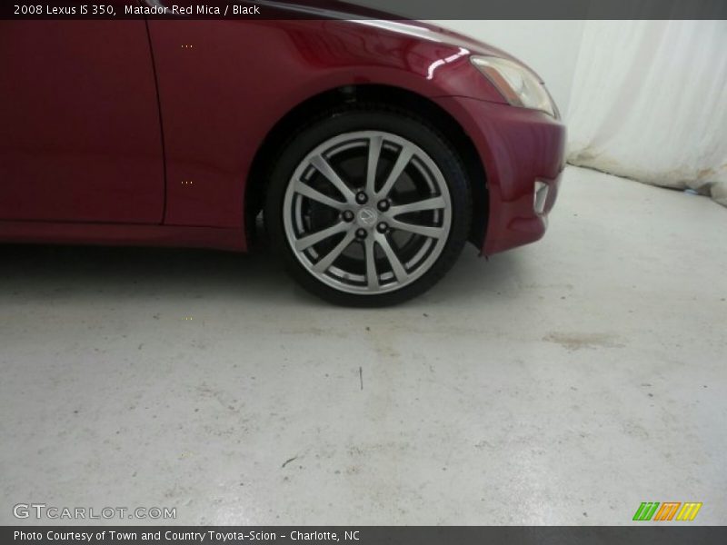 Matador Red Mica / Black 2008 Lexus IS 350