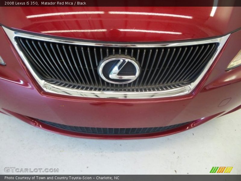 Matador Red Mica / Black 2008 Lexus IS 350