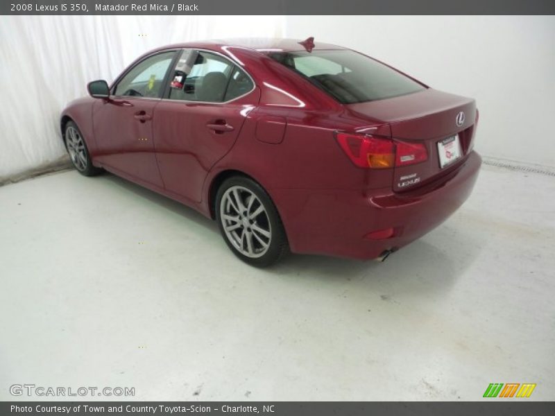 Matador Red Mica / Black 2008 Lexus IS 350