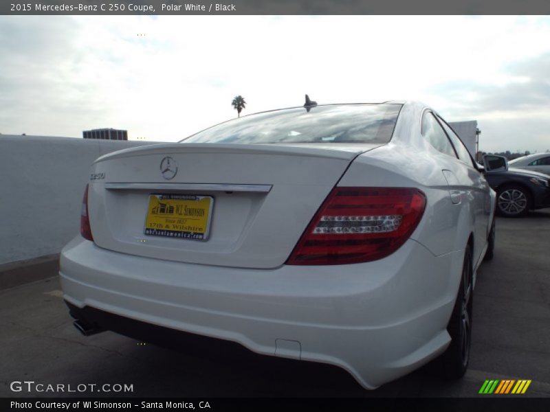 Polar White / Black 2015 Mercedes-Benz C 250 Coupe