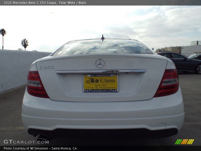 Polar White / Black 2015 Mercedes-Benz C 250 Coupe