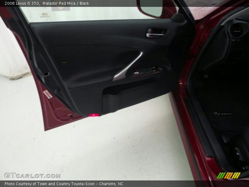 Matador Red Mica / Black 2008 Lexus IS 350