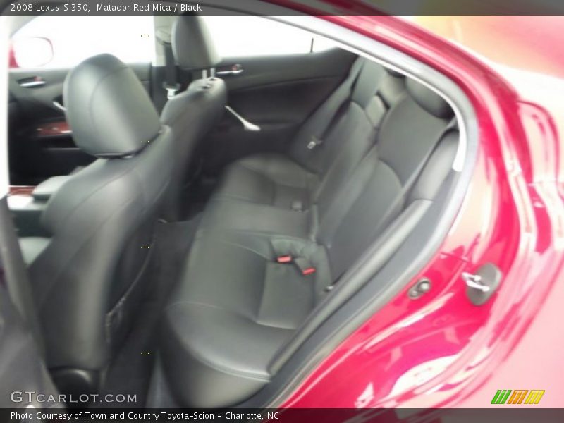 Matador Red Mica / Black 2008 Lexus IS 350