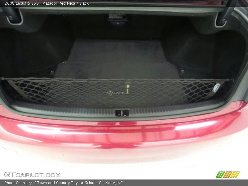 Matador Red Mica / Black 2008 Lexus IS 350