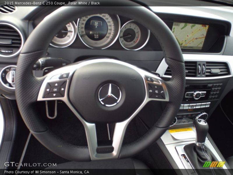 Polar White / Black 2015 Mercedes-Benz C 250 Coupe