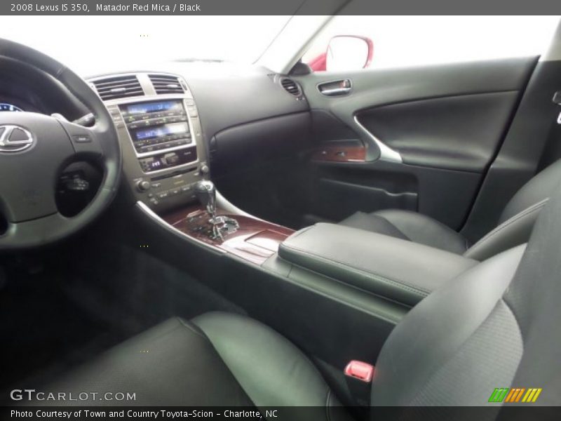 Matador Red Mica / Black 2008 Lexus IS 350