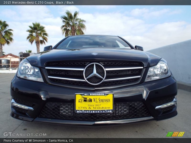 Black / Black 2015 Mercedes-Benz C 250 Coupe