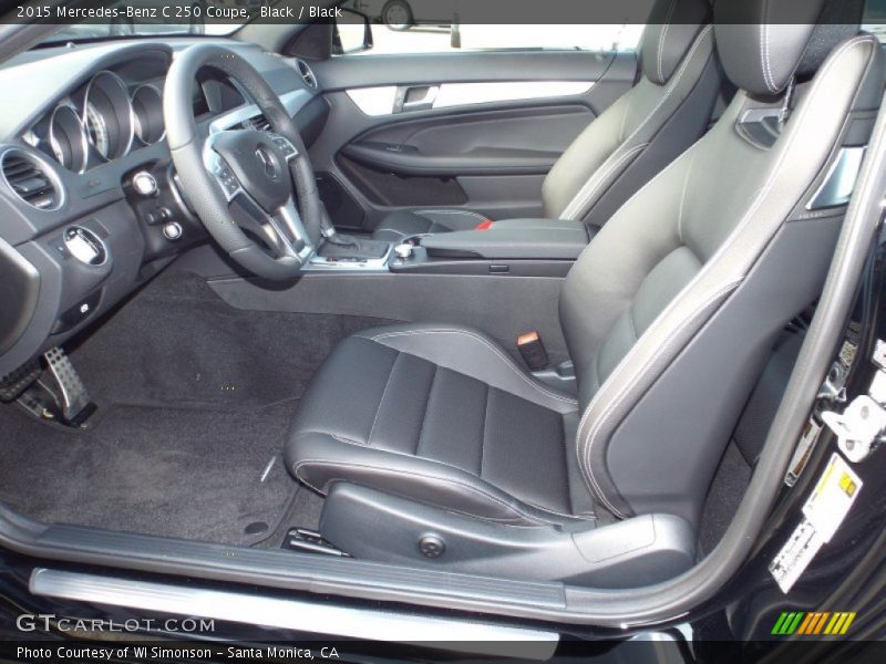 Black / Black 2015 Mercedes-Benz C 250 Coupe