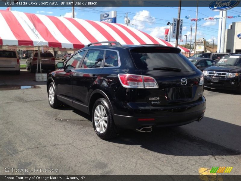 Brilliant Black / Black 2008 Mazda CX-9 Sport AWD