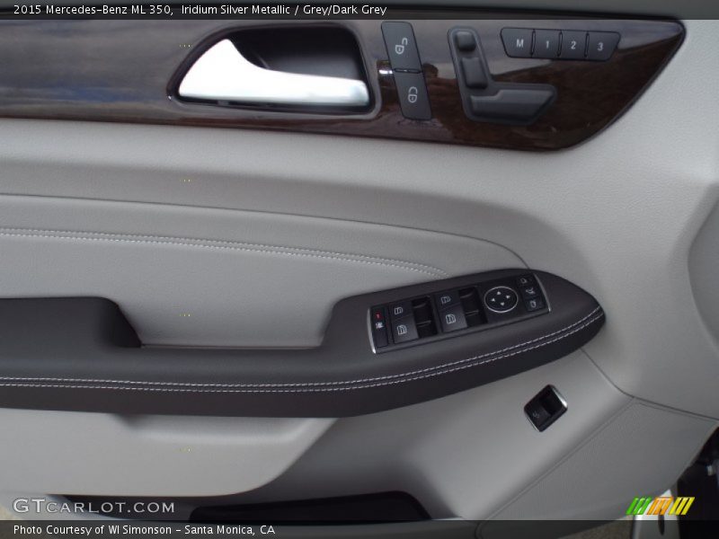 Iridium Silver Metallic / Grey/Dark Grey 2015 Mercedes-Benz ML 350