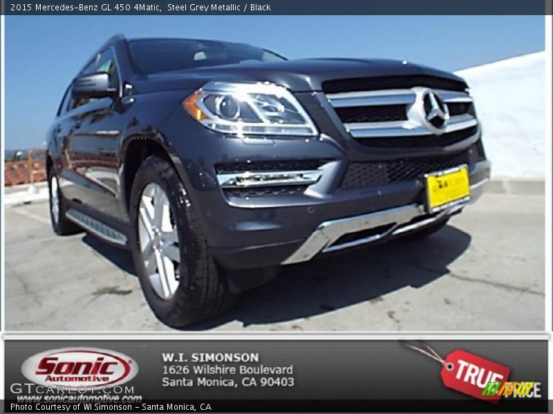 Steel Grey Metallic / Black 2015 Mercedes-Benz GL 450 4Matic