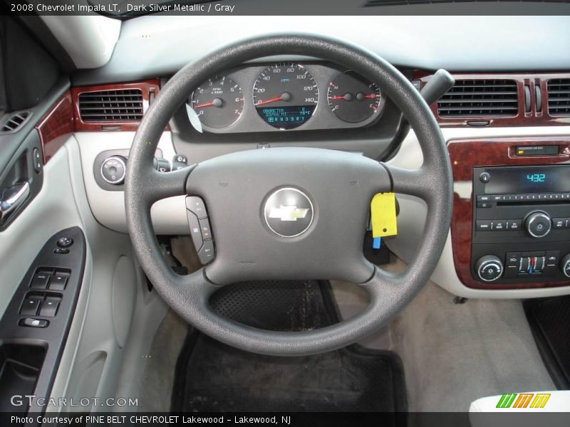 Dark Silver Metallic / Gray 2008 Chevrolet Impala LT